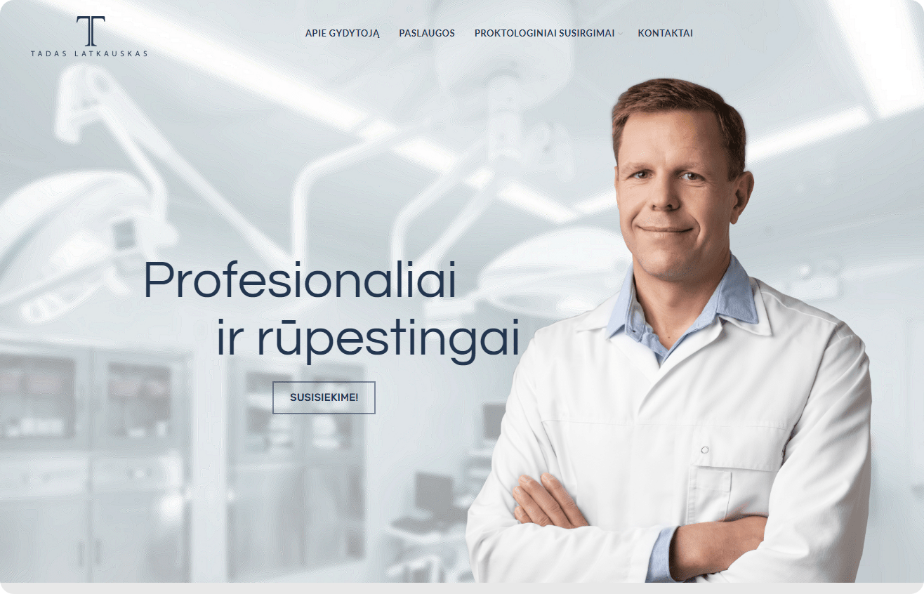 Latkauskas homepage view