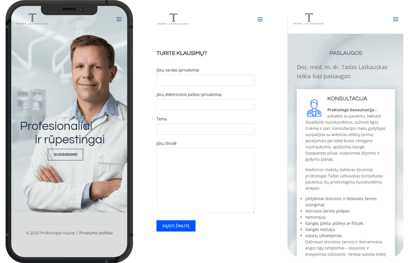 Latkauskas mobile view