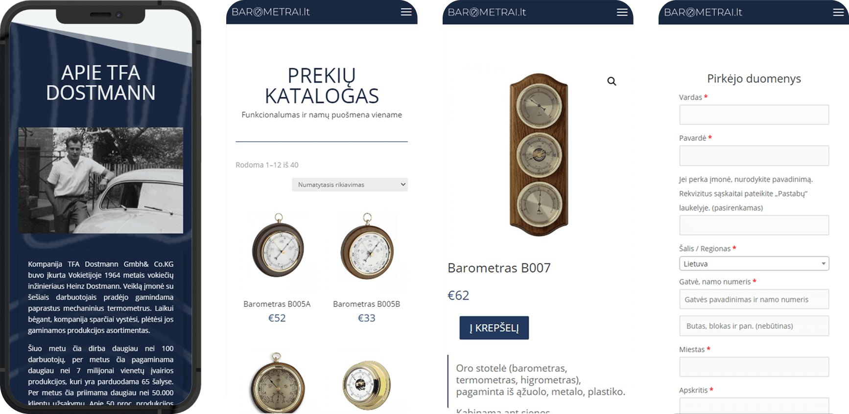 Barometrai mobile view